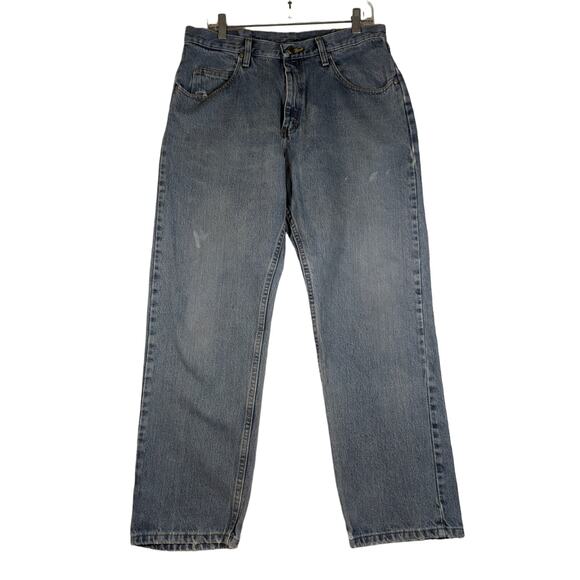 Wrangler mens jeans34X30 inseam 29"Relaxed fit some distress - Picture 1 of 9